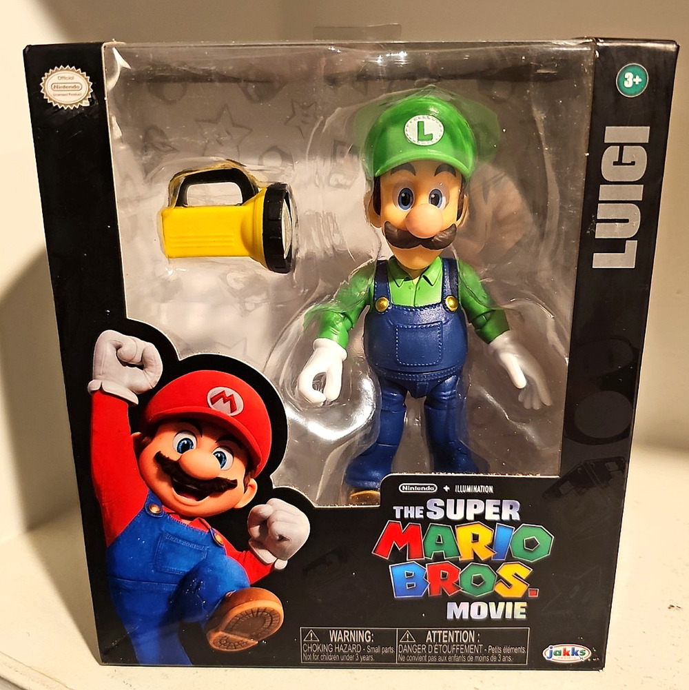 The Super Mario Bros. Movie - 5 Inch Action Figures Series 1 – Luigi Figure